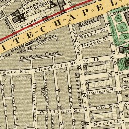 City Whitechapel Bethnal Green Map 1888 Gtr London #19 